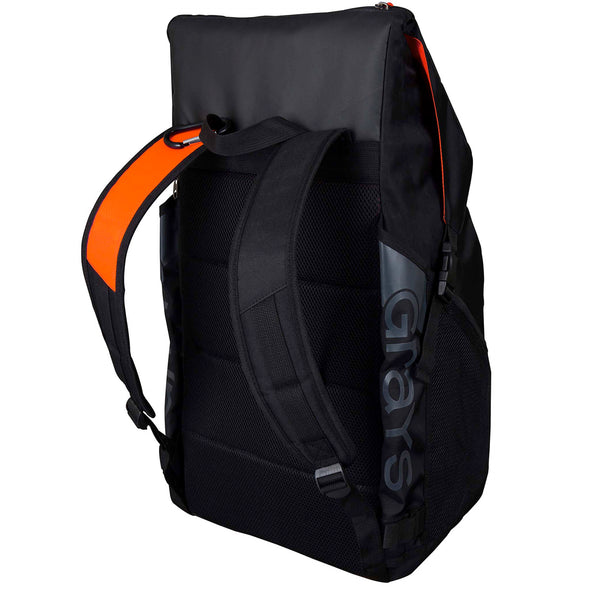 Grays XI Field Hockey Back Pack - Black/Orange**Final Sale, No Refunds or Exchanges**